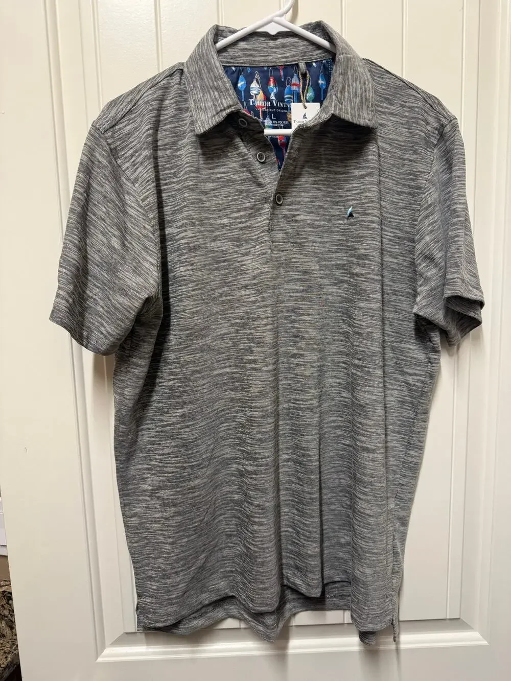 Tailor Vintage NWT Gray Polo Mens Size Large